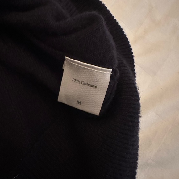 SOLD N. Peal cashmere sweater medium blue and black - Picture 5 of 8